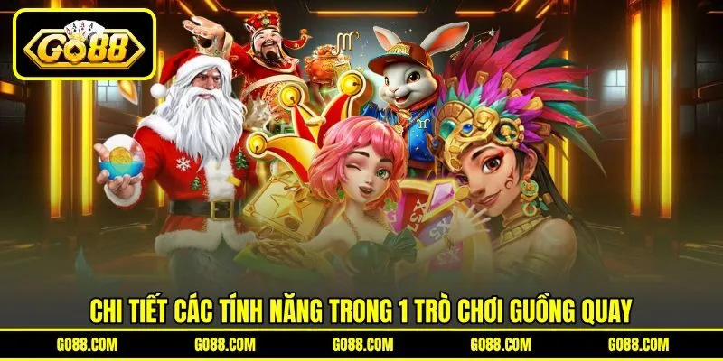 Chi tiết các tính năng trong 1 trò chơi guồng quay Chi tiết các tính năng trong 1 trò chơi guồng quay