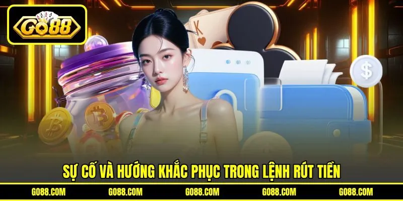 Sự cố và hướng khắc phục trong lệnh rút tiền